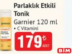 GARNİER PARLAKLIK ETKİLİ TONİK 120 ML fiyat ve kampanya bilgisi
